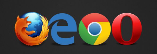 Imagem dos logotivos dos principais navegadores usados